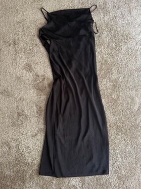 Altar'd State Black Maxi Slip Dress